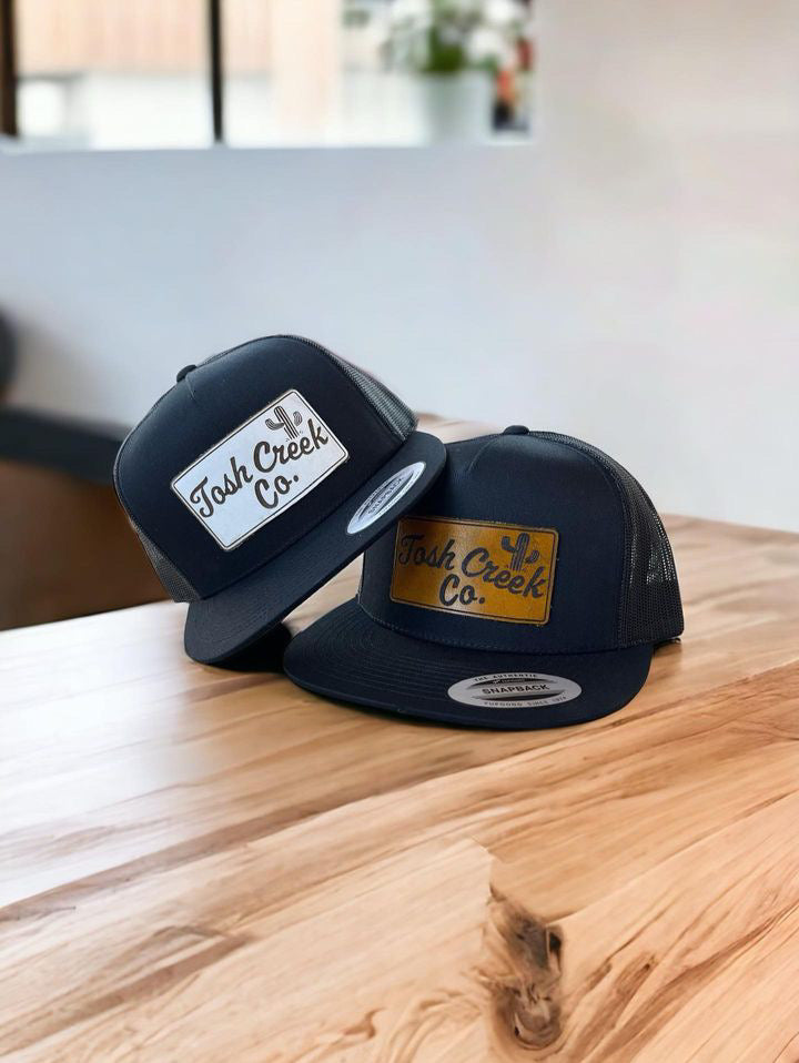 Tosh Creek Leather Patch Hats