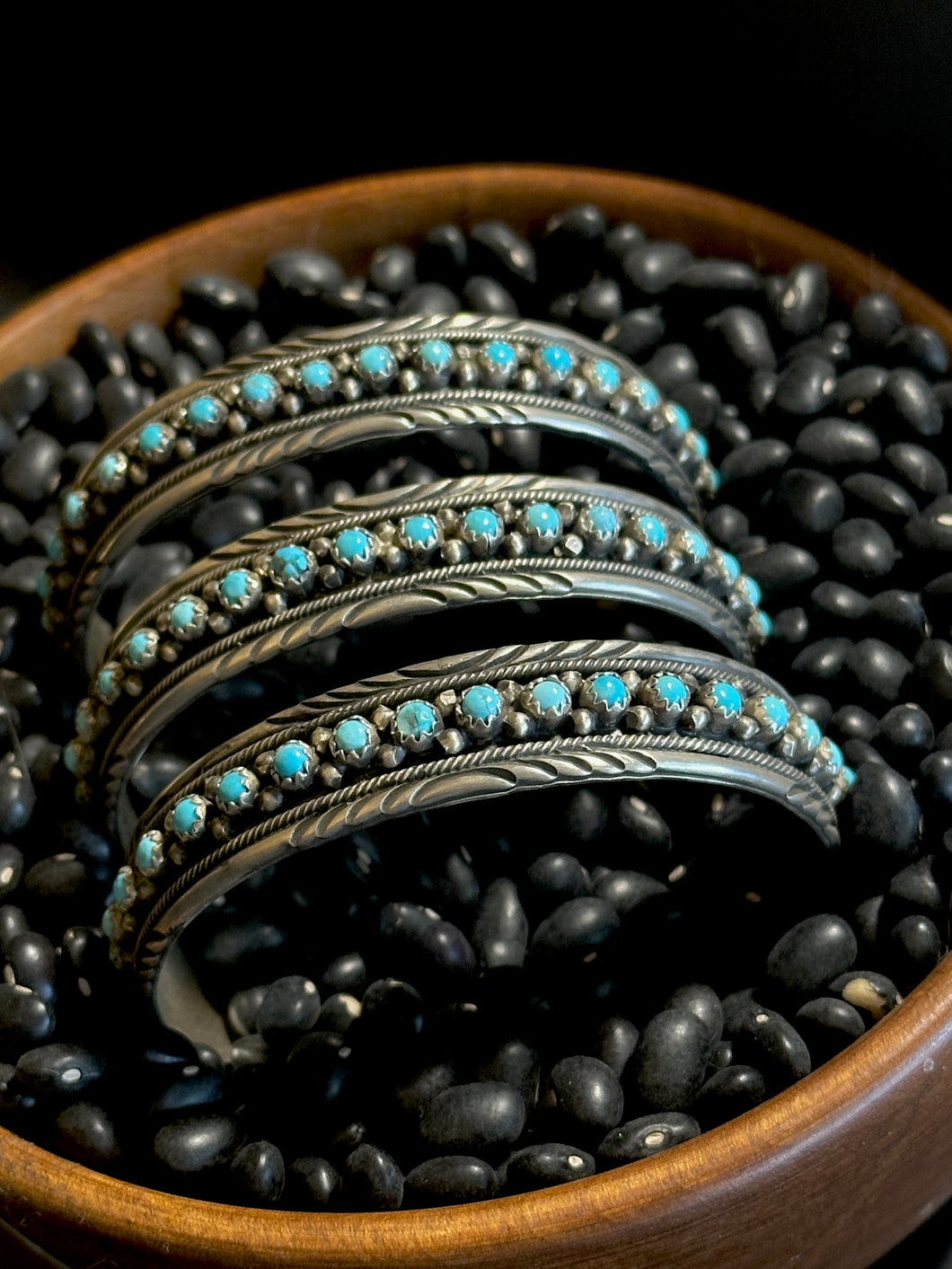 Turquoise Snakeye cuffs